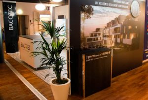 Le stand de Bacotec au Salon de l'Immobilier de Montpellier