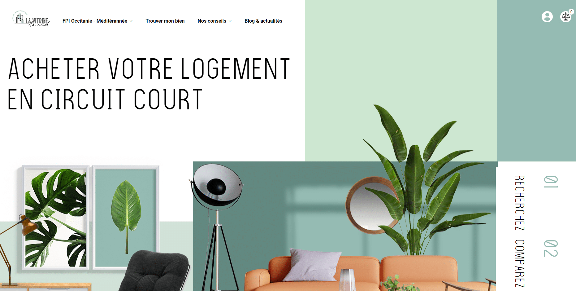 la vitrine du neuf plateforme digital promoteur immobilier Montpellier